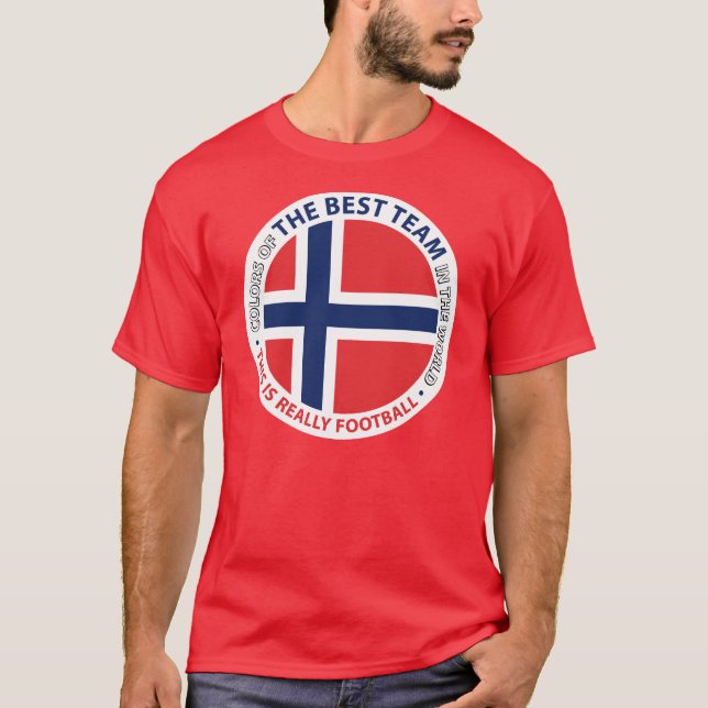 T-shirt Norge Norway Art Shield (Devant)