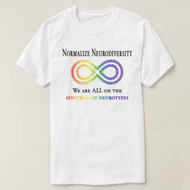 T-shirt Normaliser la Neurodiversité (Design devant)