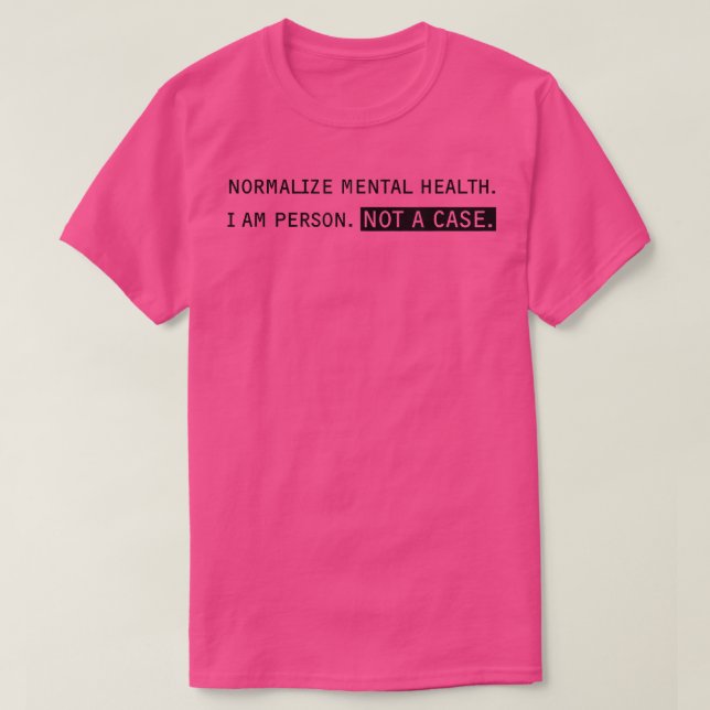 T-shirt Normaliser la santé mentale (Design devant)