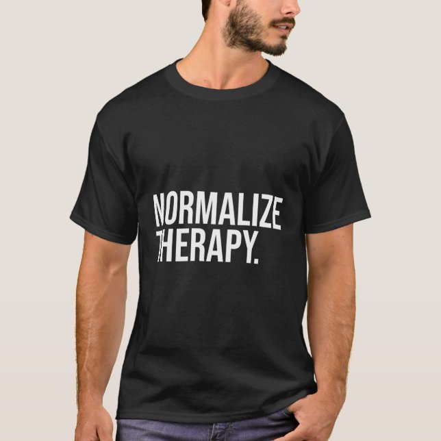 T-shirt Normaliser la thérapie Statet Tal Santé Active Hea (Devant)