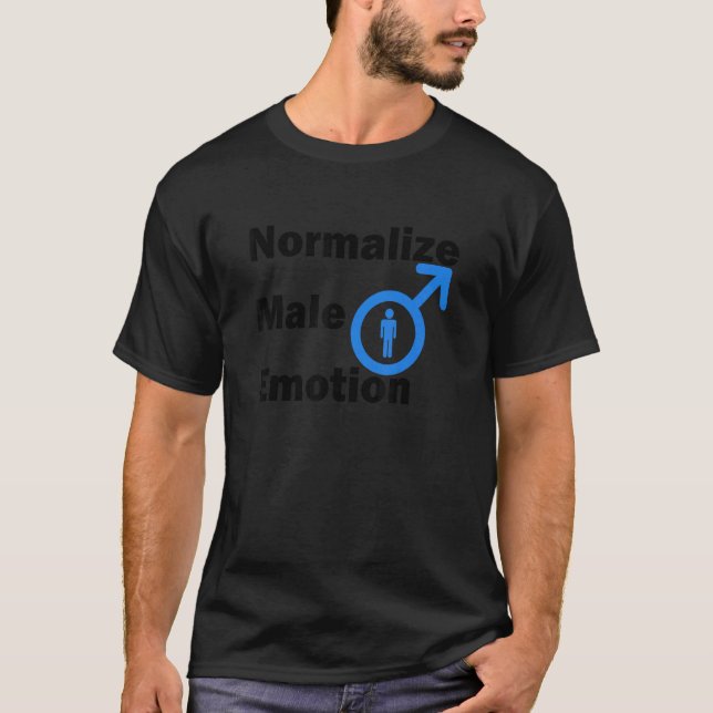 T-shirt Normaliser l'émotion masculine 1 (Devant)