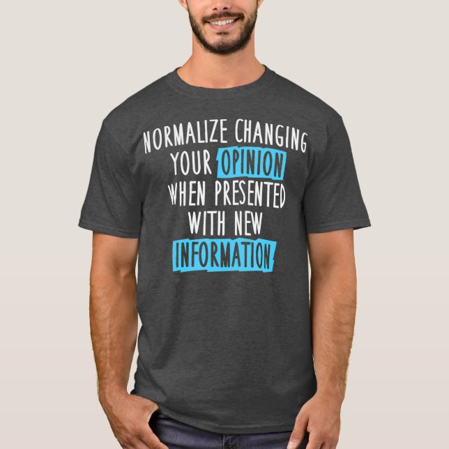 T-shirt Normaliser l'évolution de l'opinion Débat Club Mèm (Devant)