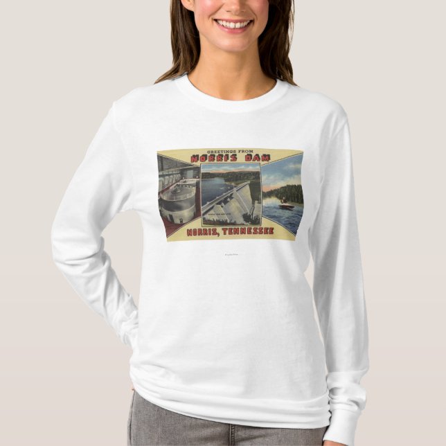 T-shirt Norris, Tennessee - salutations de barrage de (Devant)