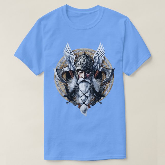 T-shirt Norse Viking Dieu Odin (Design devant)
