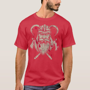 T-shirt Norse Warrior Viking Casque Nordic