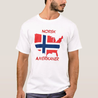 T-shirt Norsk Amerikaner (Américain norvégien)