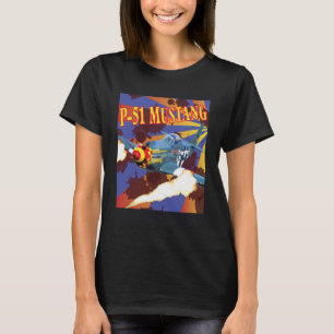 T-shirt North American P 51 Mustang