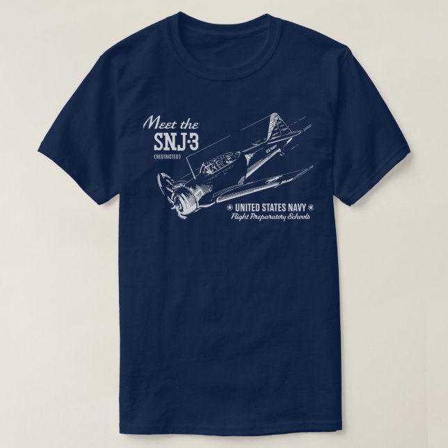 T-shirt North American SNJ3 AT6  (Design devant)