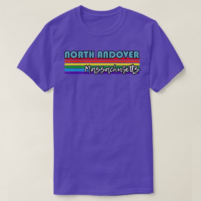 T-shirt North Andover Massachusetts Pride North Andover L (Design devant)