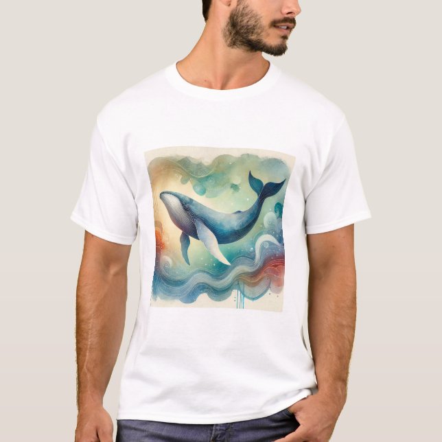 T-shirt North Atlantic Right Whale 071024AREF144 - Waterco (Devant)
