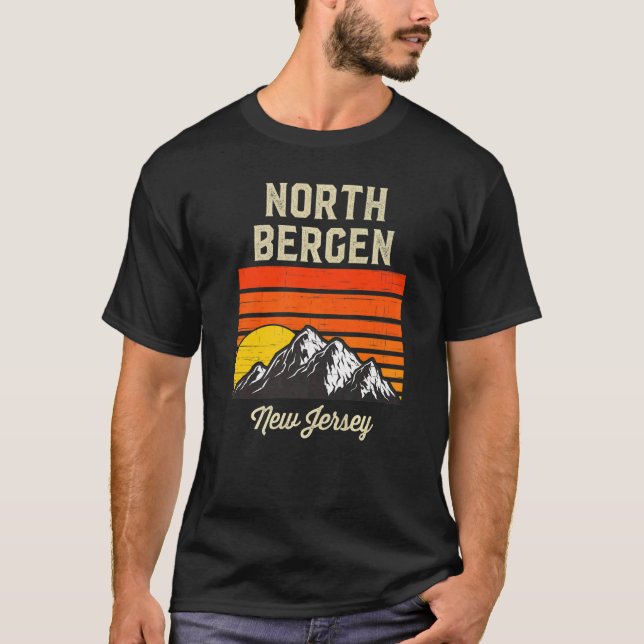 T-shirt North Bergen New Jersey Hometown City State Usa (Devant)