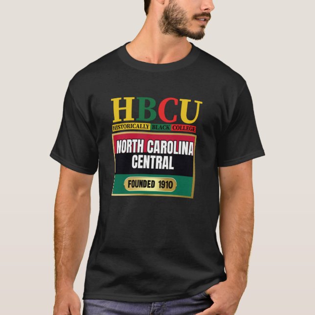 T-shirt North Carolina Central, NCSU, Graphique HBC (Devant)