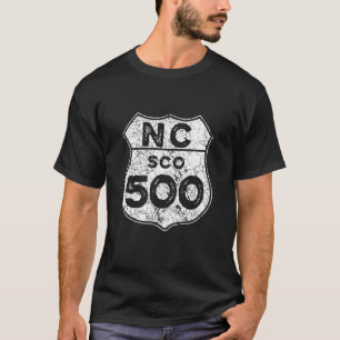 T-shirt North Coast 500 Scottish Coast Emb de conduite Vin