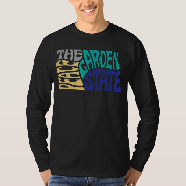T-shirt North Dakota Et Us State Shape Motto (Devant)