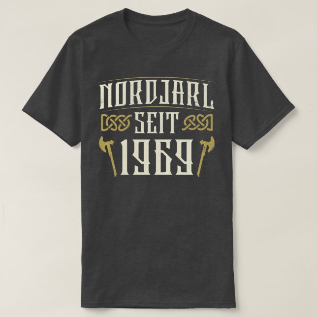 T-shirt North Jarl Depuis 1969 Né en 1969 Année de naissan (Design devant)