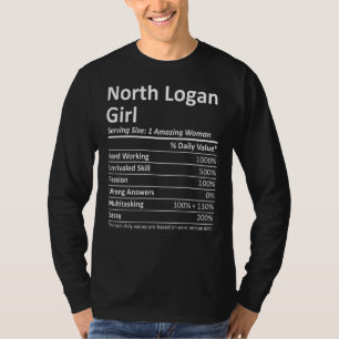 T-shirt North Logan Girl Ut Utah Funny City Home Roots Usa