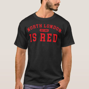 T-shirt North London est un fan de football rétro rouge po