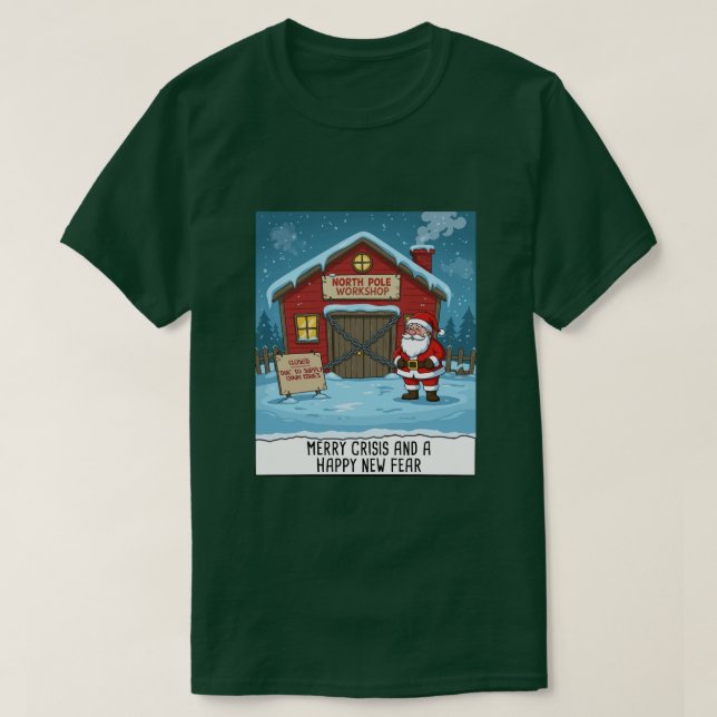 T-shirt North Pole Cartoon Funny (Design devant)