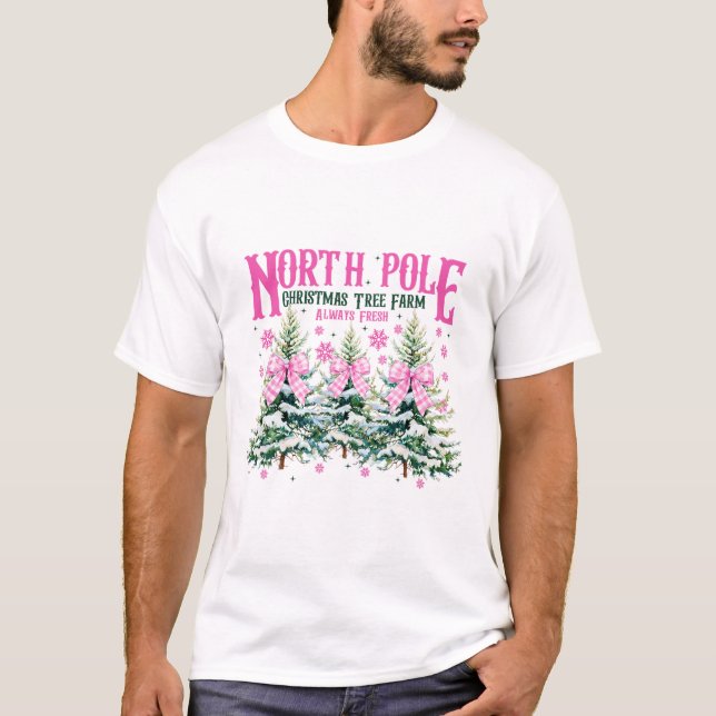T-shirt North-pole Christmas Tree Always Fresh Coquette Bo (Devant)