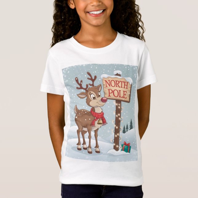 T-Shirt North Pole Reindeer Adventure (Devant)