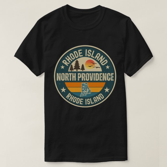 T-shirt North Providence, Rhode Island (Design devant)