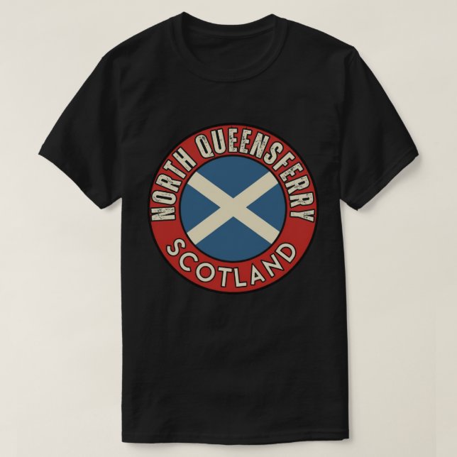T-shirt North Queensferry, Écosse (Design devant)