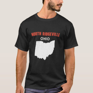 T-shirt NORTH RIDGEVILLE Ohio USA State America Travel Ohi
