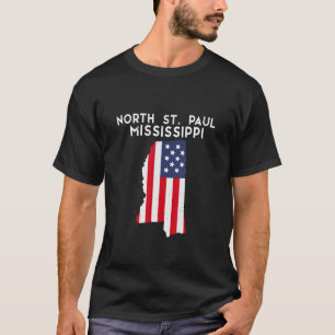 T-shirt North St Paul Minnesota USA State America Travel M
