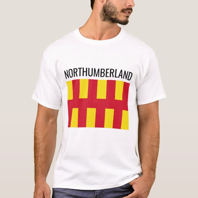 T-shirt Northumberland // English County Flag (Devant)