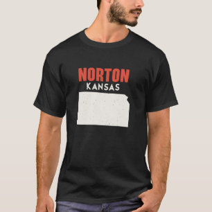 T-shirt Norton Kansas USA State America Travel Kansan