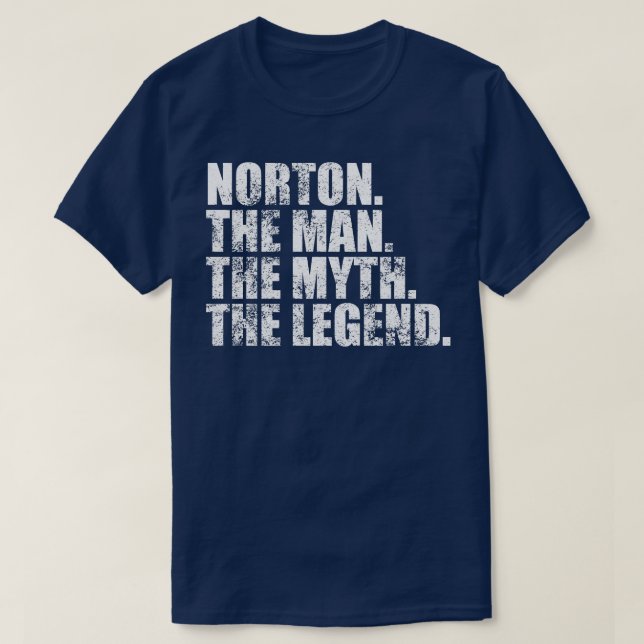 T-shirt Norton Norton Nom de famille Norton nom de famille (Design devant)
