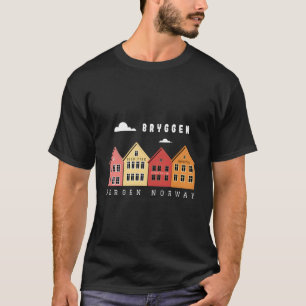 T-shirt Norvège Bergen Bryggen Xo4U Original