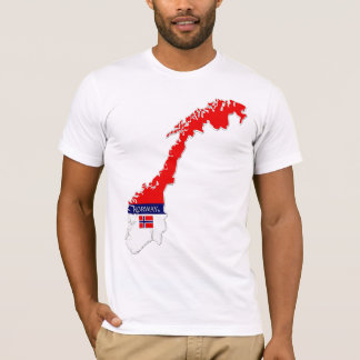 T-shirt Norvège Carte Designer Chemise Vente de vêtements 