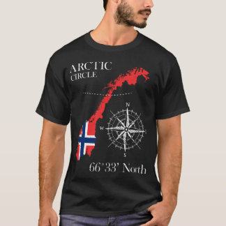 T-shirt Norvège Cercle Arctique - Pôle Nord Norge