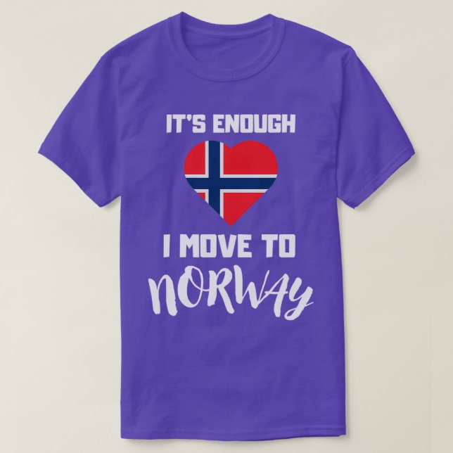 T-shirt Norvège Drapeau Coeur drôle Norvège Cadeau Norvège (Design devant)