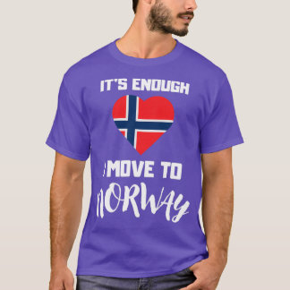 T-shirt Norvège Drapeau Coeur drôle Norvège Cadeau Norvège