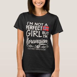 T-shirt Norvège Drapeau Fille Norwegian Pride Souvenir Fem