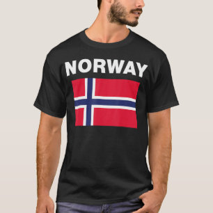T-shirt Norvège Drapeau norvégien