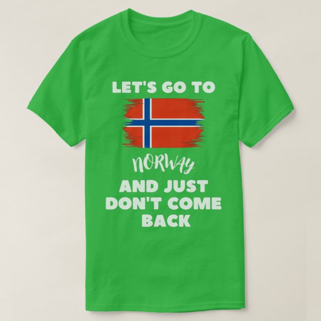T-shirt Norvège Drapeau norvégien Funny Norvège (Design devant)