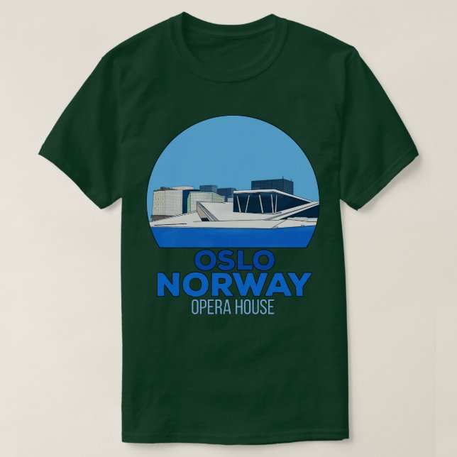 T-shirt Norvège et Ballet Oslo Norvège (Design devant)