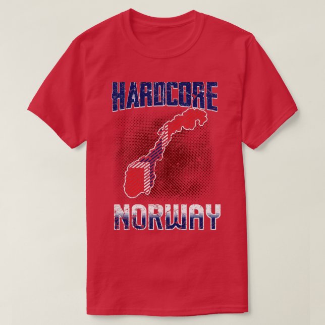 T-shirt Norvège hardcore (Design devant)