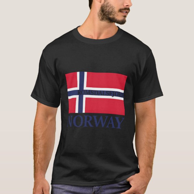 T-shirt Norvège Romsdalsfjord Scandinavie Fjorde (Devant)