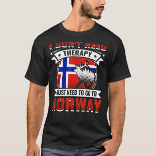 T-shirt Norvège Scandinavie Cerf Nord Cap Norvège