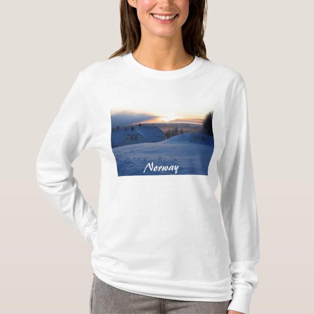 T-shirt Norvège/SolHolkebylia (Devant)