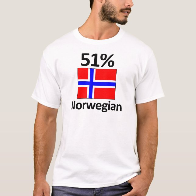 T-shirt Norvégien de 51% (Devant)