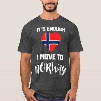 T-shirt Norvégien Drapeau Coeur drôle Norvège