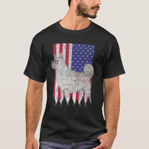 T-shirt Norvégien Elkhound Patriotique Chien USA Pride Ame
