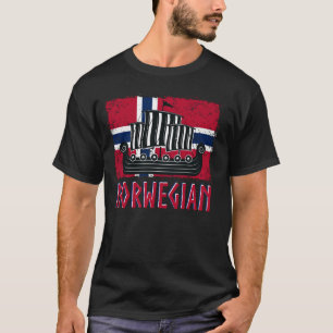 T-shirt norvégien norway aka viking drôle norge nordic sca