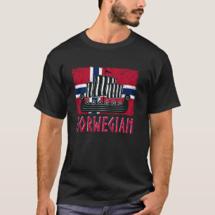 T-shirt norvégien norway aka viking drôle norge nordic sca