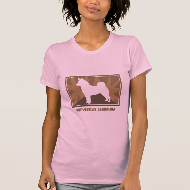 T-shirt Norvégien terreux Elkhound (Devant)